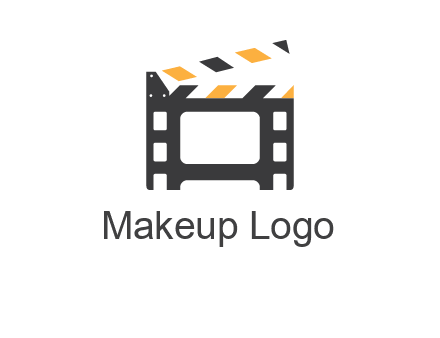 film reel incorporated with clapper board logo