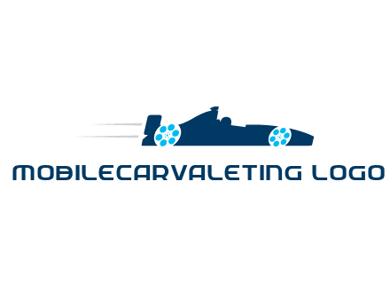 film reel incorporated with racing car logo