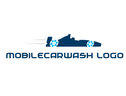 film reel incorporated with racing car logo