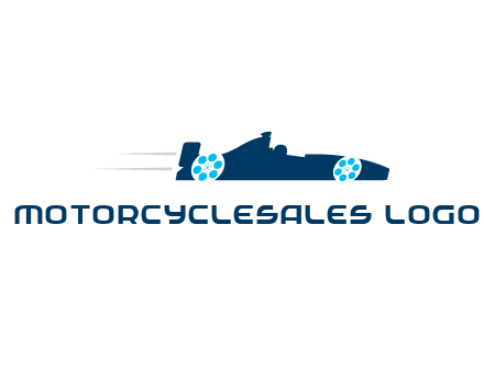 film reel incorporated with racing car logo