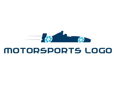 film reel incorporated with racing car logo