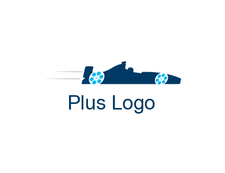 film reel incorporated with racing car logo