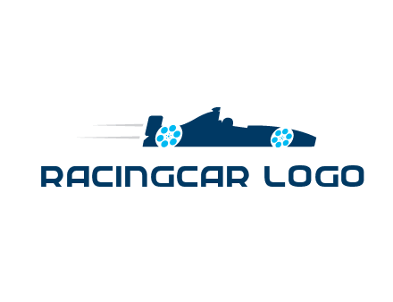 film reel incorporated with racing car logo