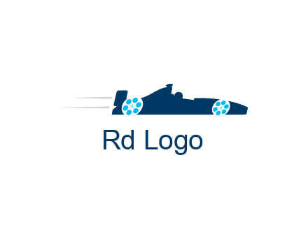 film reel incorporated with racing car logo