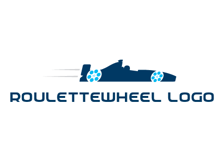 film reel incorporated with racing car logo