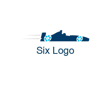 film reel incorporated with racing car logo