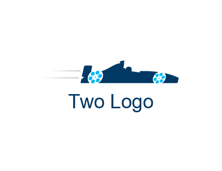 film reel incorporated with racing car logo