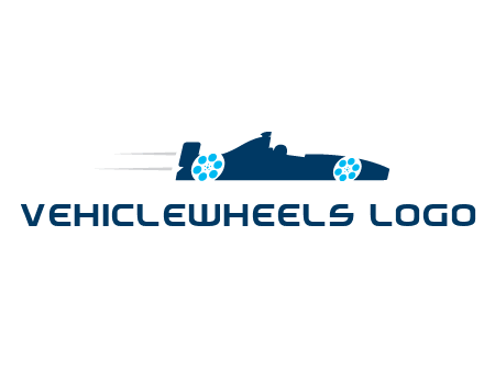 film reel incorporated with racing car logo
