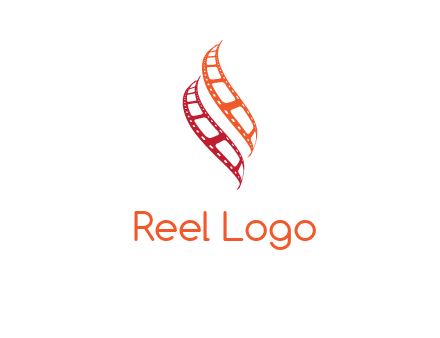 abstract film reels logo
