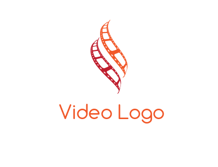 abstract film reels logo