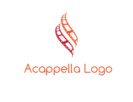 abstract film reels logo