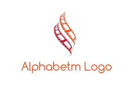 abstract film reels logo