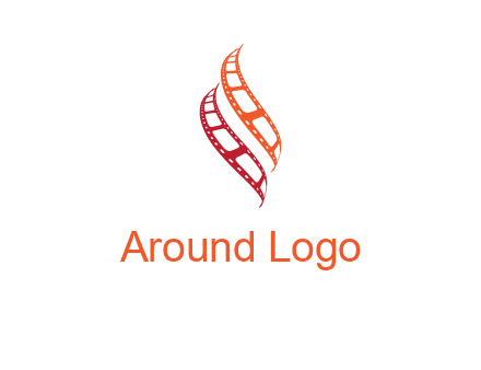 abstract film reels logo