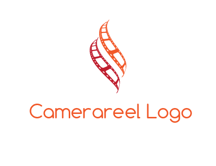 abstract film reels logo