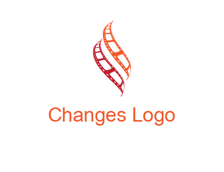 abstract film reels logo