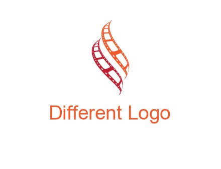 abstract film reels logo