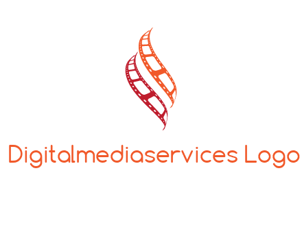 abstract film reels logo