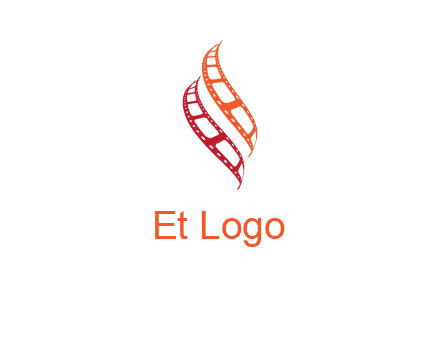 abstract film reels logo