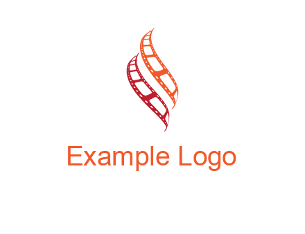 abstract film reels logo