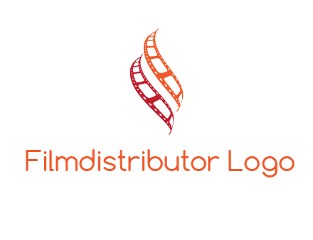 abstract film reels logo