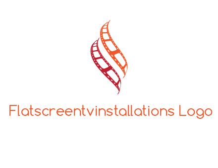 abstract film reels logo