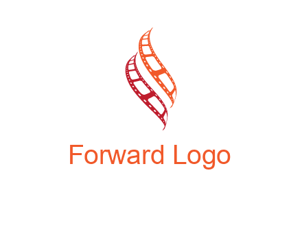 abstract film reels logo