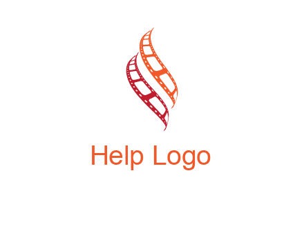 abstract film reels logo