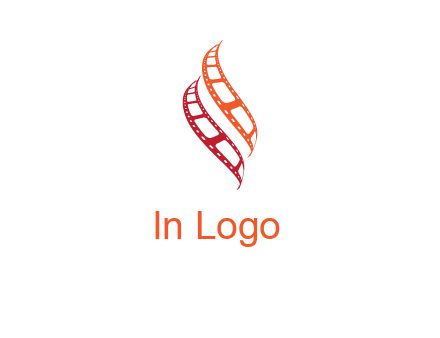 abstract film reels logo