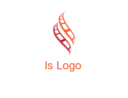 abstract film reels logo