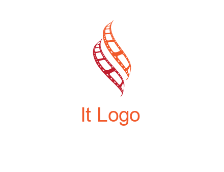 abstract film reels logo