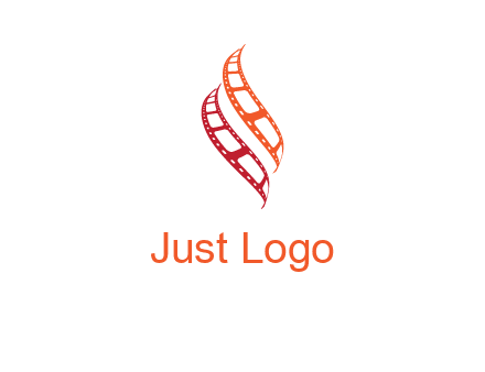 abstract film reels logo