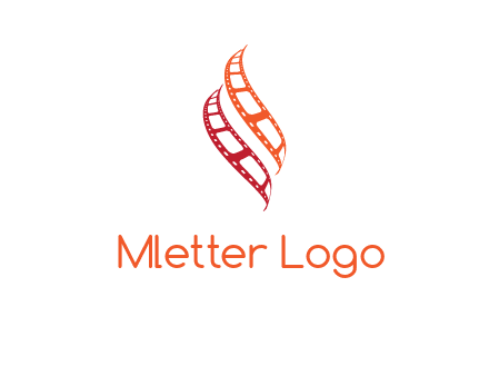 abstract film reels logo