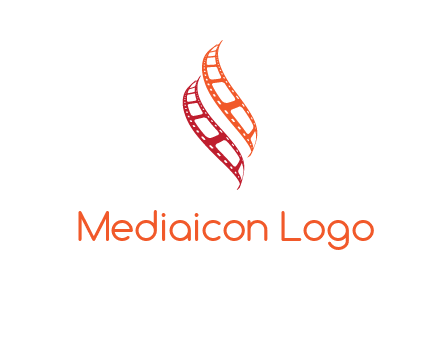 abstract film reels logo