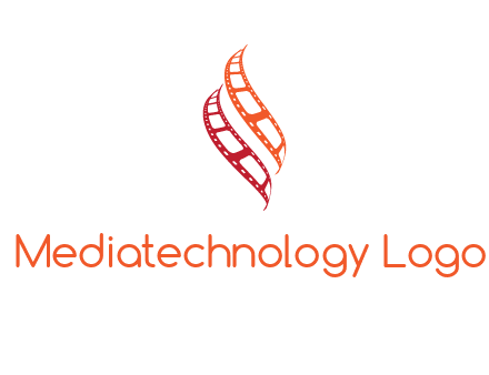 abstract film reels logo