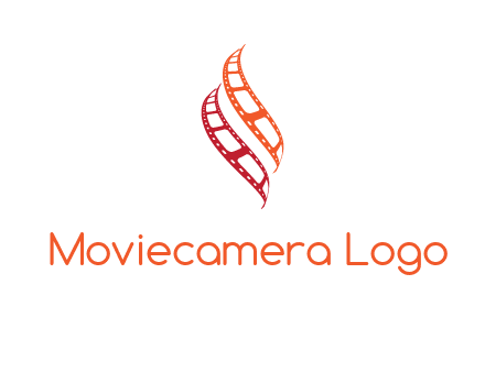abstract film reels logo