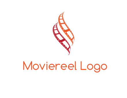 abstract film reels logo