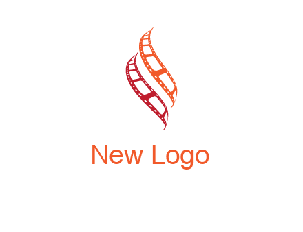 abstract film reels logo