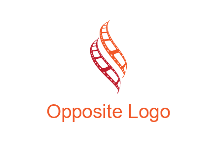 abstract film reels logo