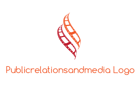 abstract film reels logo