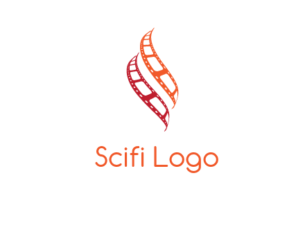 abstract film reels logo