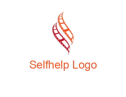 abstract film reels logo