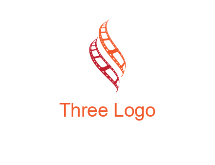 abstract film reels logo