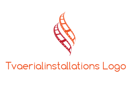 abstract film reels logo