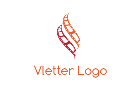 abstract film reels logo