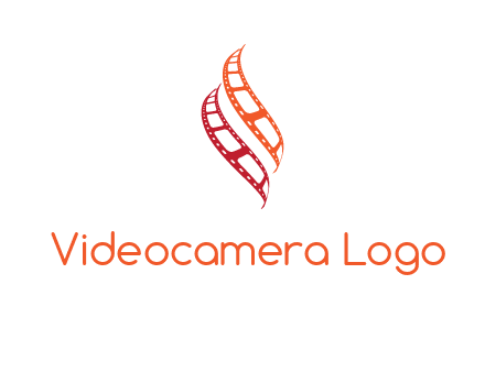 abstract film reels logo