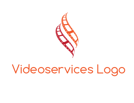 abstract film reels logo