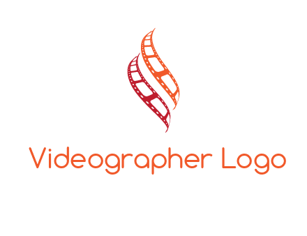 abstract film reels logo