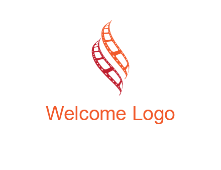 abstract film reels logo