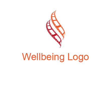abstract film reels logo