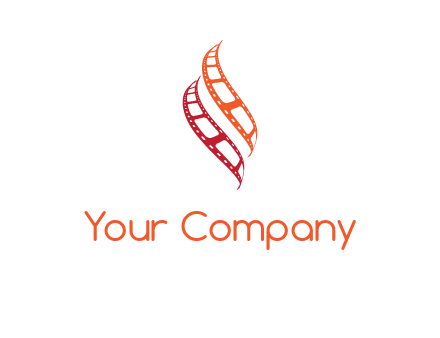 abstract film reels logo